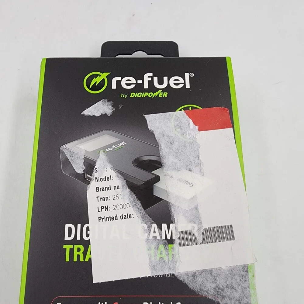 Re-Fuel By Digipower Canon Digital Camera Travel Charger Black